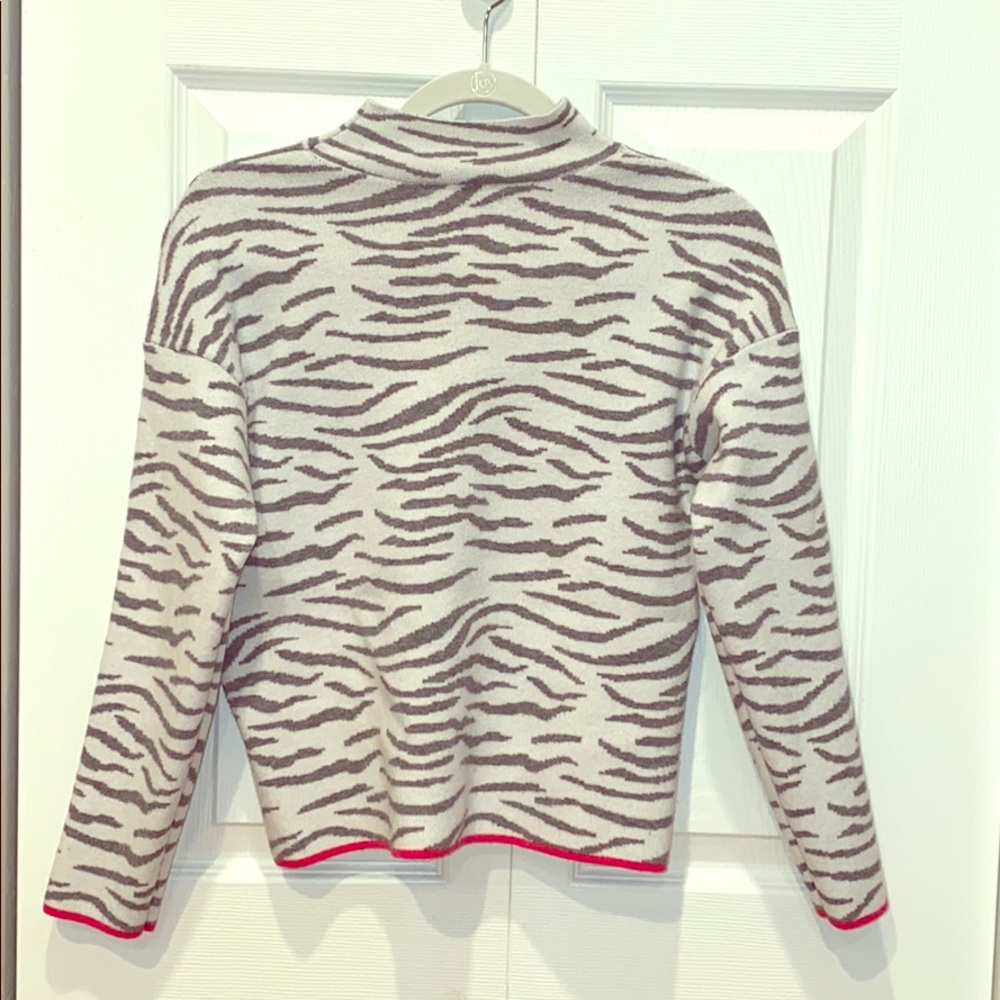 Anthropologie Women’s SP Zebra Sweater